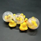 Plastic Pvc Pvc Plastic Capsule Ball Capsule Vending Balls Mini Small Animal Toys Child Plastic Vinyl Duck Bath Floating PVC Hard Duck Toy