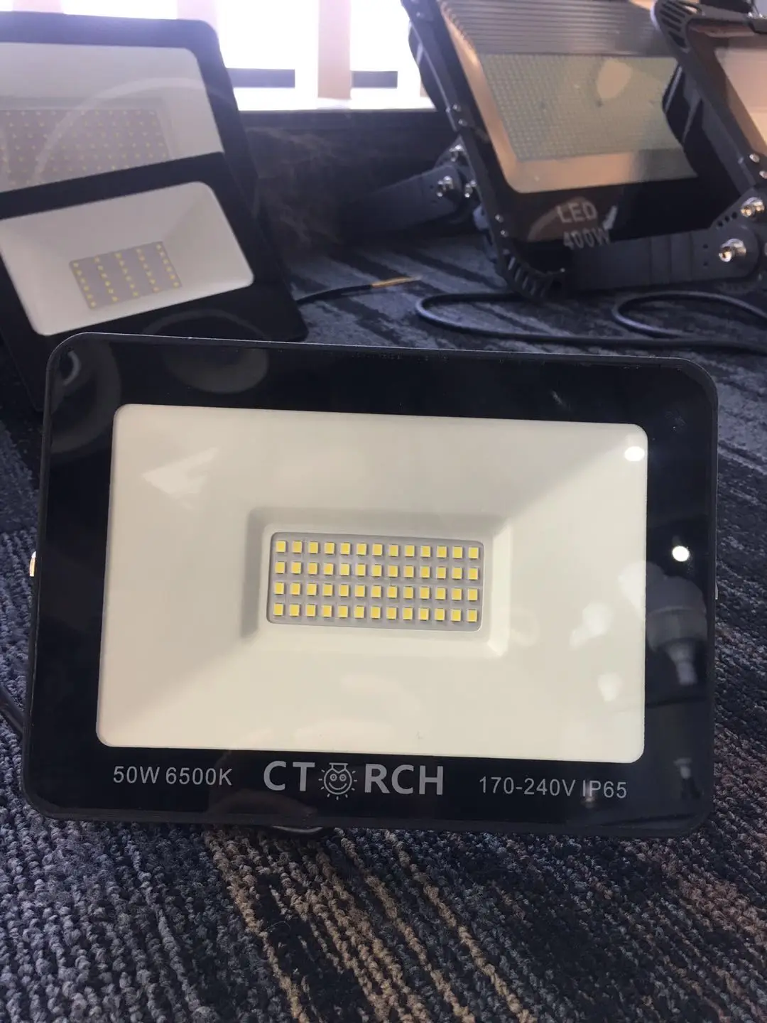 CTORCH Glass+Die-casting AL 6500K 50 Watt 30W Led Flood Light