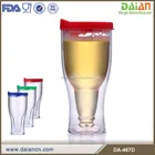 Cup Plastic Double Wall Inner Beer Shape Freezing Mug Iced Cup
