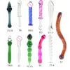 11 Style Crystal Penis Butt Anal Plug Glass Bead Wand Masturbation Dildo G-spot Anus Stimulation Gay Erotic Sex Toys for Men