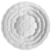 JC Microwave and dishwasher safe Ceramic Dinnerware China Housewares Porcelain Embossed White Plates Set