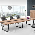 Conference Table Steel Leg Simple Elegant Design Office Furniture 10 Person Office Meeting Conference Table