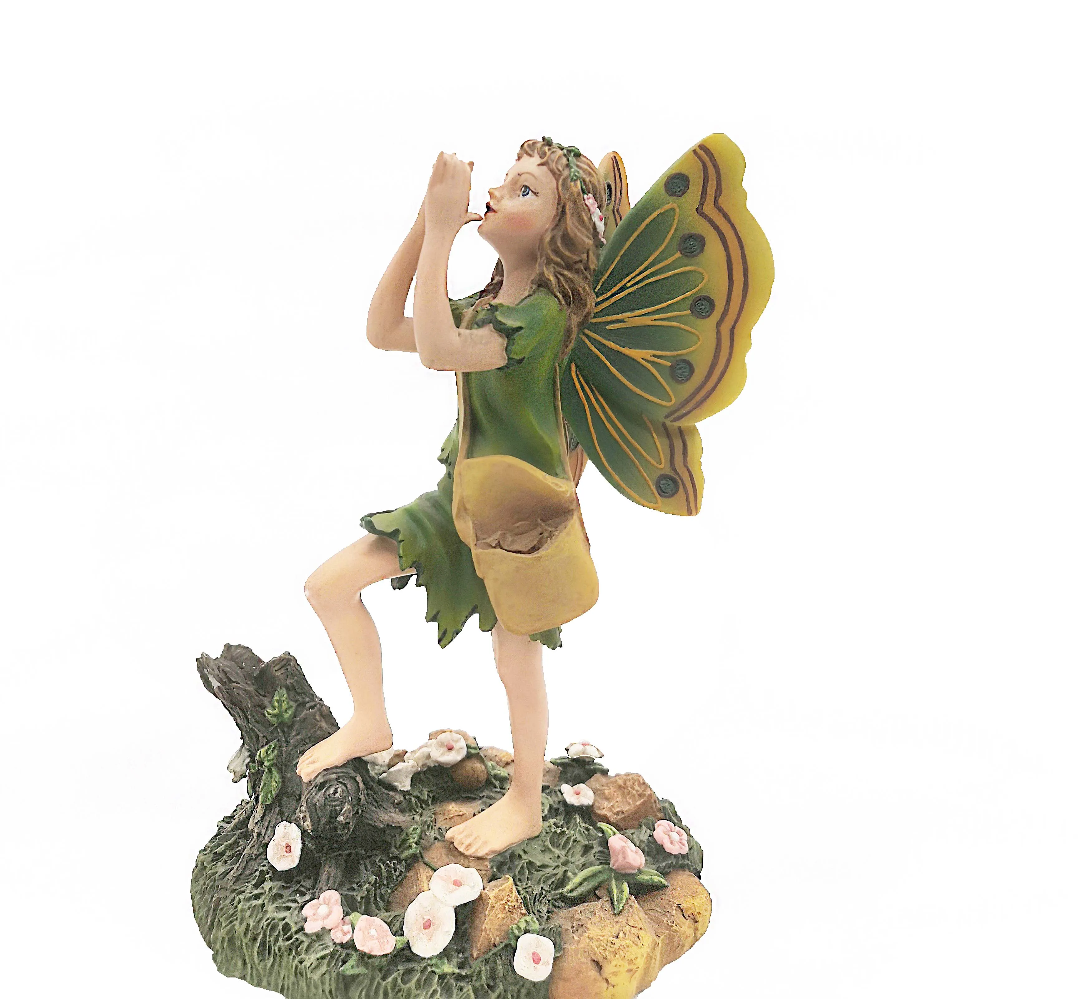 butterfly girl figure flower fairy statue handicraft sculpture