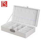 Store promotion leather gifts jewelry organizer box for lady