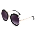 Custom logo women designer fashion metal sunglasses authentic