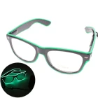 party plastic led accessories party flashing light green led glasses