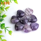 Wholesale Polished Natural Crystal Amethyst Hearts for Home Decoration