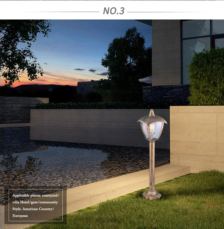Custom Hot Sale Outdoor Lighting Waterproof Energy Saving Pillar Lights