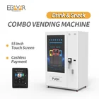 55" Touch Screen Vending Machine For Sale Combo Beverage Snacke Distributore Automatico