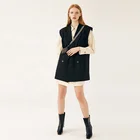plus size women vest veste femme office uniforms for ladies