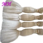 Hair Natural 100% Yak Hair Washed And Straight Treatment 20-60CM Length Natural White Color