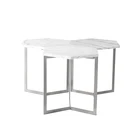 Nordic marble coffee table simple modern sofa side polygons mini small size corner living room creative table