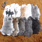 Fur Girls 30cm*40cm Hot Sale Natural Brown Rabbit Fur Pelts Wholesale For Girls