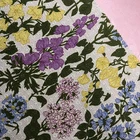 2019 high quality 100% cotton eyelet embroidered printed fabric for dress