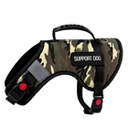 3 M reflective Camo Style Safety Buckle Lift Back Support Protective Dog Vest EMOTIONAL SUPPORT ANIMAL Dog Harness