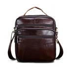 High Quality Men's Messenger Bag Custom Genuine Leather Shoulder Handbag Men