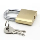 30mm body brass shackle padlock and keys in bulk