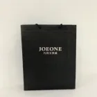 Black Fashion Shopping Bag Non Woven Shopper Tote Bags With Custom Brand Printed Logo