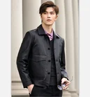 Wholesaler Men's Fashion Genuine leather lambskin jacket for men winter sheepskin leather jacket