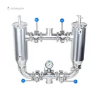 DONJOY SS304 と SS316L ステンレス鋼衛生ビール二重フィルター機器食品飲料薬局乳製品やシロップ