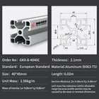 40x40 Industrial Aluminium Frame Material Brackets Manufacturer T Track V Slot Extrusion Profile