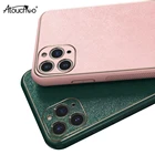 Atouchbo Luxury Business Design TPU PC Artificial PU Leather Phone Case with Lens Protector for iPhone XR XS Max