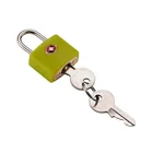 TSA 007 small brass luggage padlock brass key lock