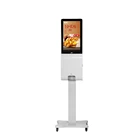 AMH manufacturer supply 21.5 inch auto hand sanitizing Android kiosk digital signage