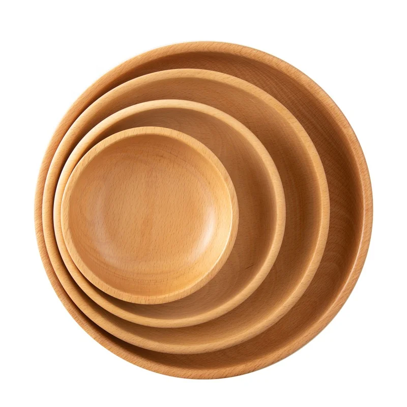 wooden baby bowl