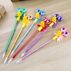 Hot selling stylish school office supplies painting good writing 0.7mm blue duck ballpoint pen