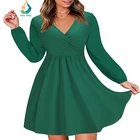 Wholesale women lady dress new style long sleeve casual women dress