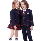 Uniforms Whole Boutique Unisex Spring And Autumn UK Style Kids School Uniforms For USA