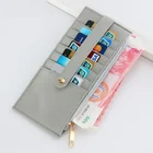 Wholesale Blank PU Leather Credit ID Card Holders Wallet Case for Promotion and Gifts