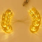Battery USB Powered Led Metal Ramadan And Eid Wall String Decoration Lights