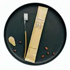 Wholesale 100% eco friendly charcoal fiber bristles adult recycled plastic disposable holder toothbrush