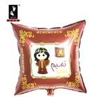 custom printing foil material square inflatable helium balloon for Qatar national day