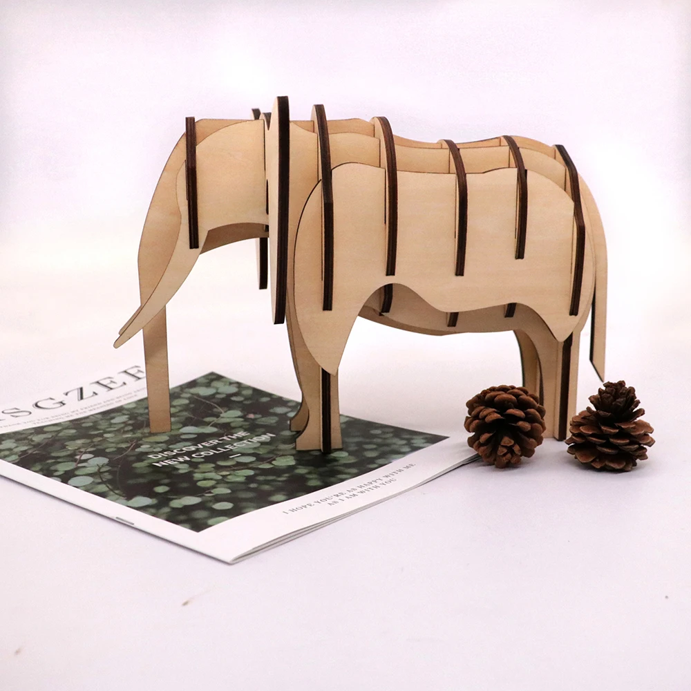 wooden elephant shapes unfinished kids diy wood crafts