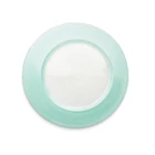 Tableware special dinnerware wedding glass charger plate with green rim