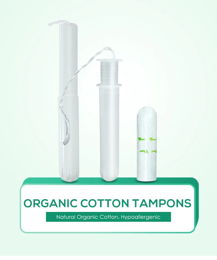 Wholesale Private Label Hygienic Biodegradable Women Organic Cotton