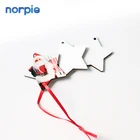 High Quality Star Shape Personalized Christmas Decoration Blank MDF Hardboard for Sublimation