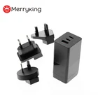 2020 New Technology GaN PD Charger 65W 3 Ports C+C+A Travel Wall Charger With UL FCC CE GS