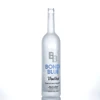 Printing custom logo frosted premium delicate 750ml liquor glass rum spirits vodka bottle