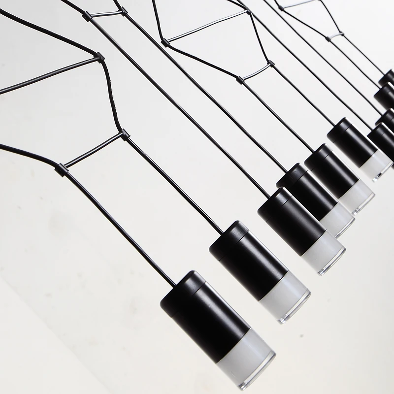 Hot sell creative design LED iron wire hanging lights G9 3W modern led pendant lights for living dining room home