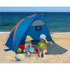 Hot Selling Family Beach Tent Zipper Door Travel Sun Shelter