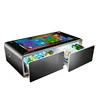 New modern simple computer desk design LCD multi touch table indoor led display interactive table with refrigerator