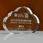 Decorative K9 Crystal Cloud Glass Award Trophy For Gift