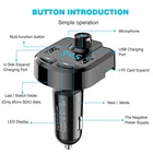 2020 Car Mp3 Bluetooth Player 3.6A Dual USB Fast Charger Hands-Free Receiver Transmitter Audio FM