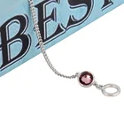 Silver Bangles Pulsera Toggle Chain Ot Buckle Silver Bangles Stainless Steel Custom Bracelets For Women