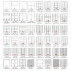 Jetland hot sell die cut a4 label letter stickers 66mmx40mm custom label for inkjet printer