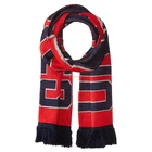 100% acrylic jacquard knitting pattern football fan scarves